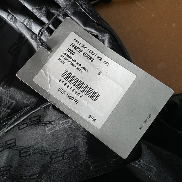 BLACK Balenciaga Slip Dress - Picture 3 of 4